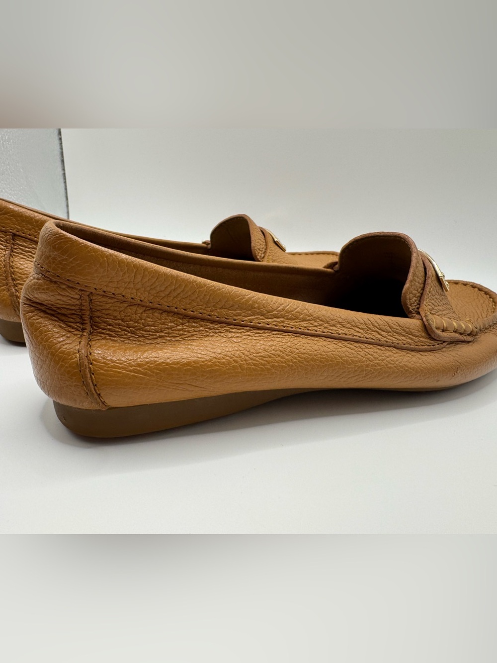Coach Women’s Pebbled Leather Fredica Driving Loafers 7 - Picture 10 of 13